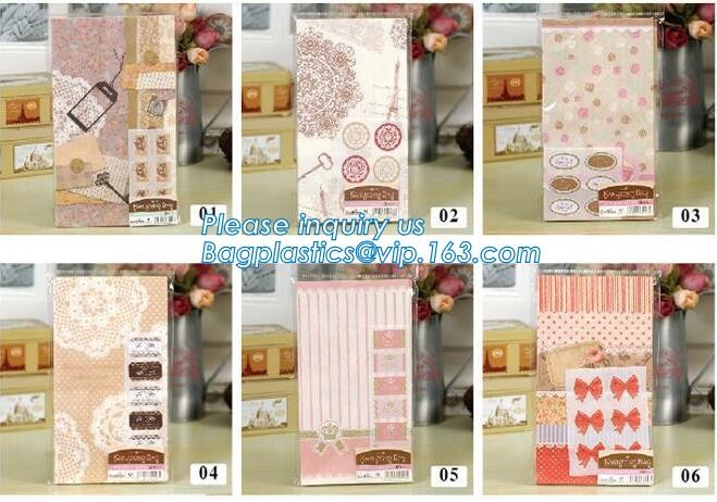 shopper carrier, pac Design Eco-friendly Plastic Bakery Bags Clear Wedding Cake Pastry Cupcake Slice Bread Packaging Bag
