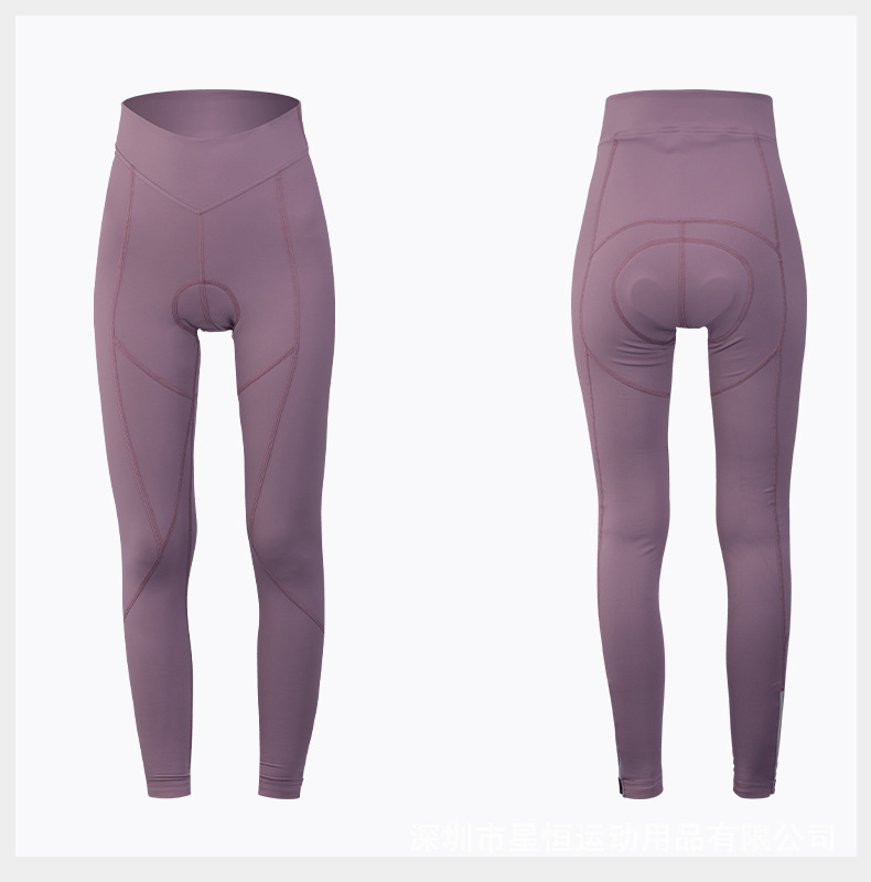 Cycling pants, women's solid color spring and summer trousers, mountain road bikes, cycling clothes, cycling trousers