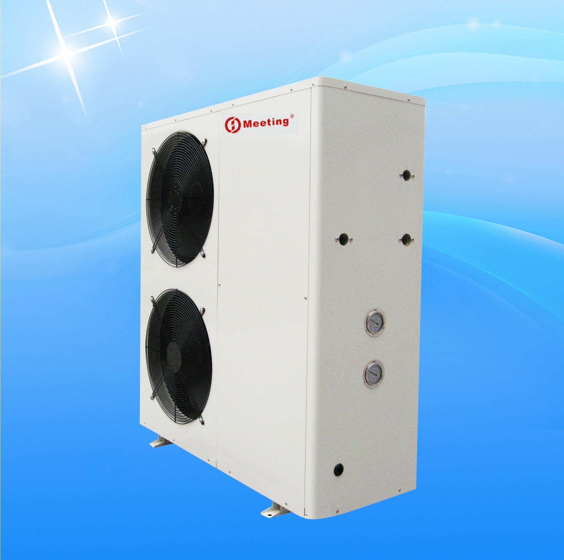 Meeting R32/R410A Heat Pump Water Heater Indoor Domestic EVI 15KW Heating Cooling Pump