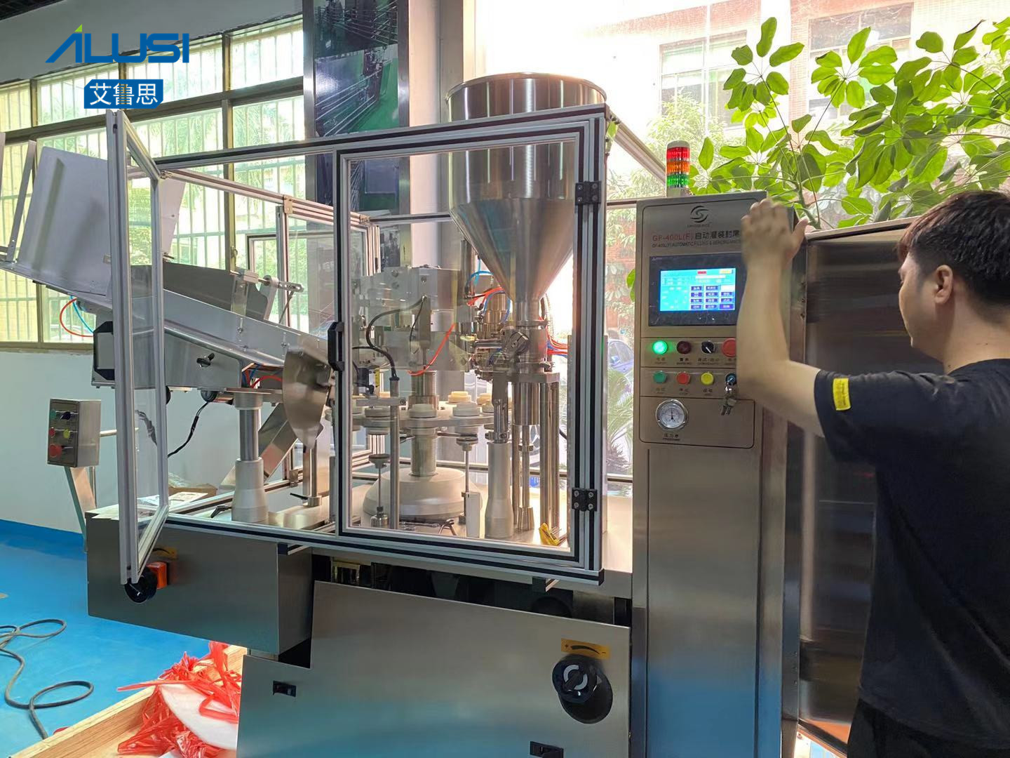 Daily Chemical Ointment Cosmetics Cream Automatic Tube Filling Sealing Machine
