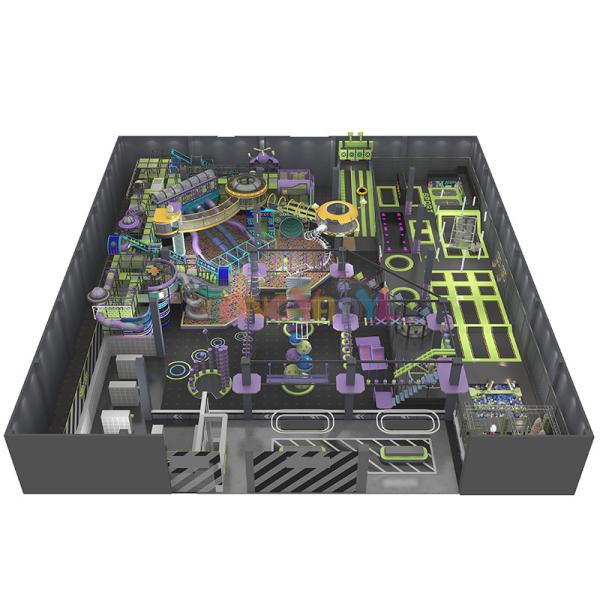 Safety Trampoline Park Equipment Customizable Indoor Trampoline Equipment Non