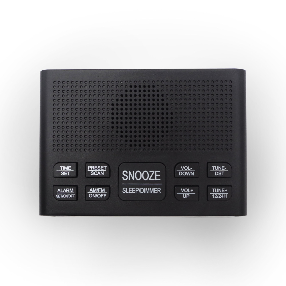 Mini LED Display Clock Portable Radio , FM Radio Alarm Clock For Home