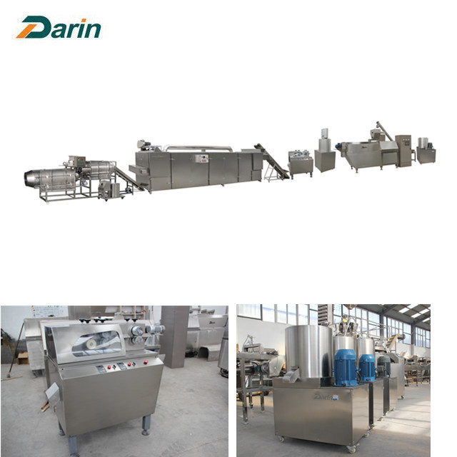 Twin Screw Food Extruder Machine Onion Ring Corn Snacks Production Line with CE Approved