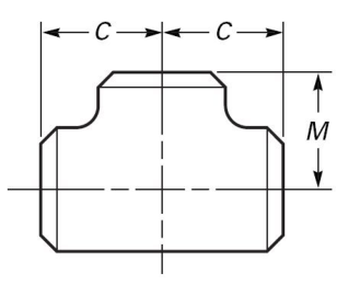 Duplex Stainless Steel Butt Weld Fittings UNS S31803 BW Equal Tee 0