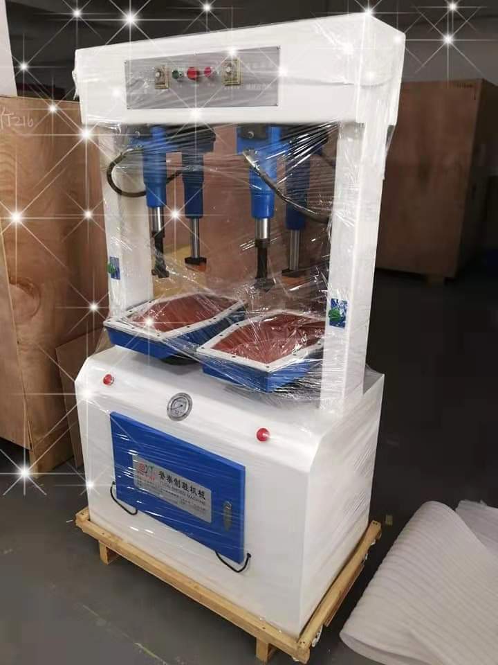 Double Head Hydraulic Sole Press Machine Low Noise Multiple Functional