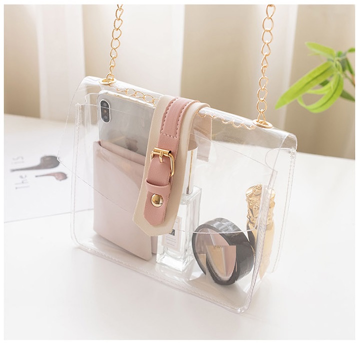 Summer Transparent Clear PVC Jelly Shoulder Bag