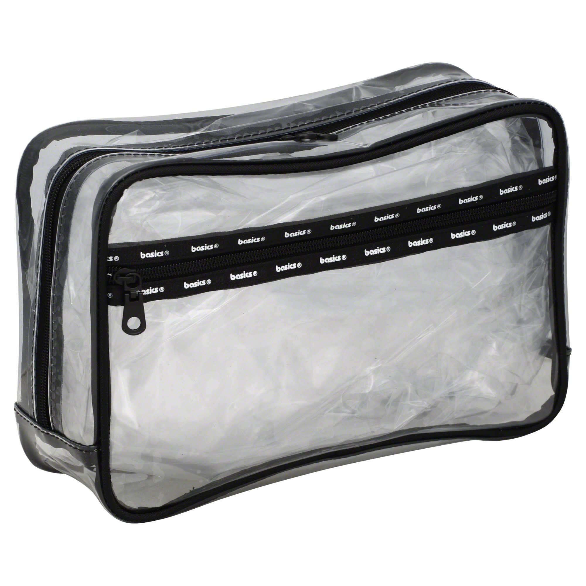 Cosmetic Makeup Toiletry Clear PVC Travel Bath Wash Bag Holder Pouch Kit black