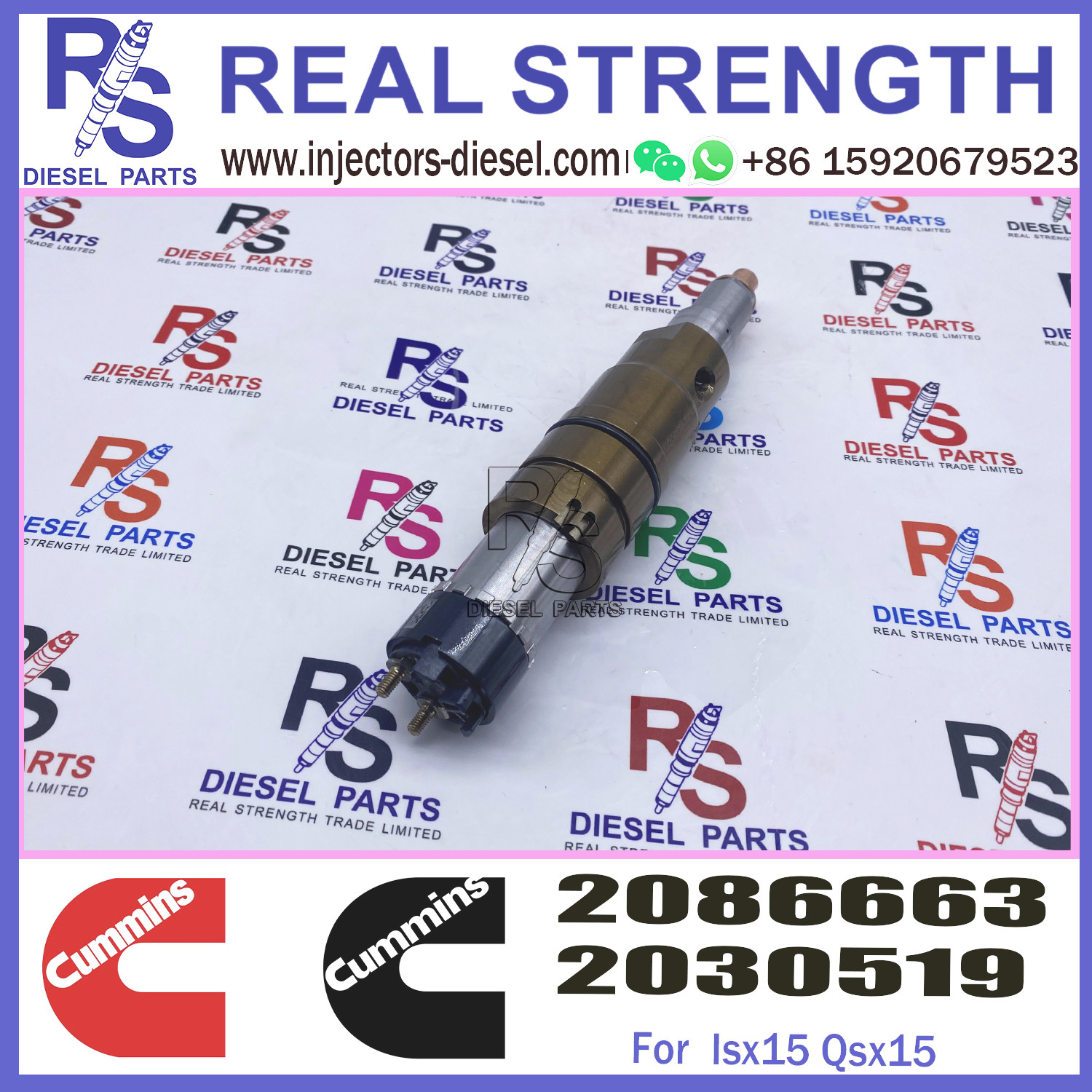 Original diesel CUMMINS CAT BOSCH injector, manufactured in the United States. It's a distributor of CUMMINS
