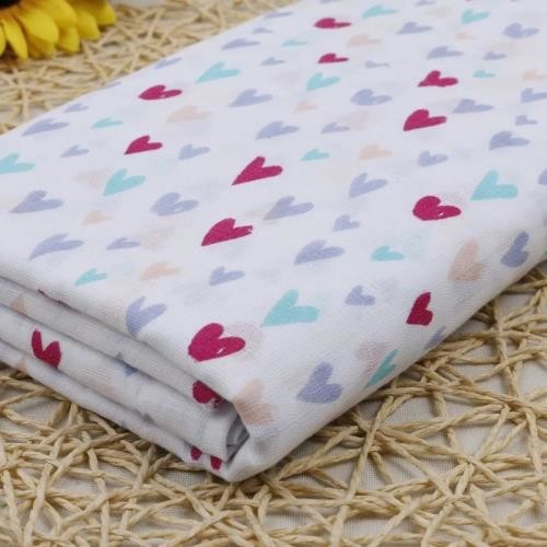 Custom Swaddle Printed Muslin Fabric Striped Pattern Plain Style