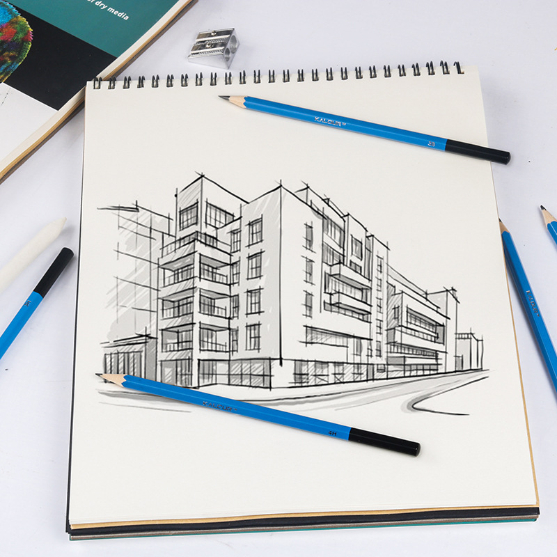 Hard Cover Customized Logo Recycled Fashion Design Sketch Book A3 A5 Artist Sketchbook