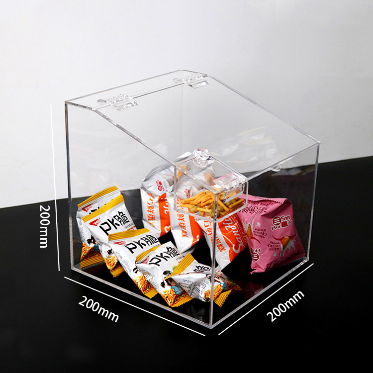 Virgin PMMA Acrylic Storage Box Cosmetic Display Boxes Customized Design