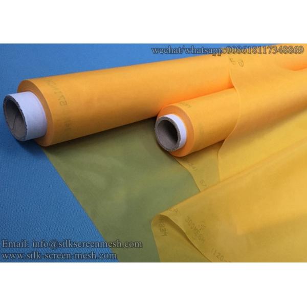 Low Elongation 100T Screen Printing Mesh Material 250 Mesh Count 0.1m - 3.7m Width