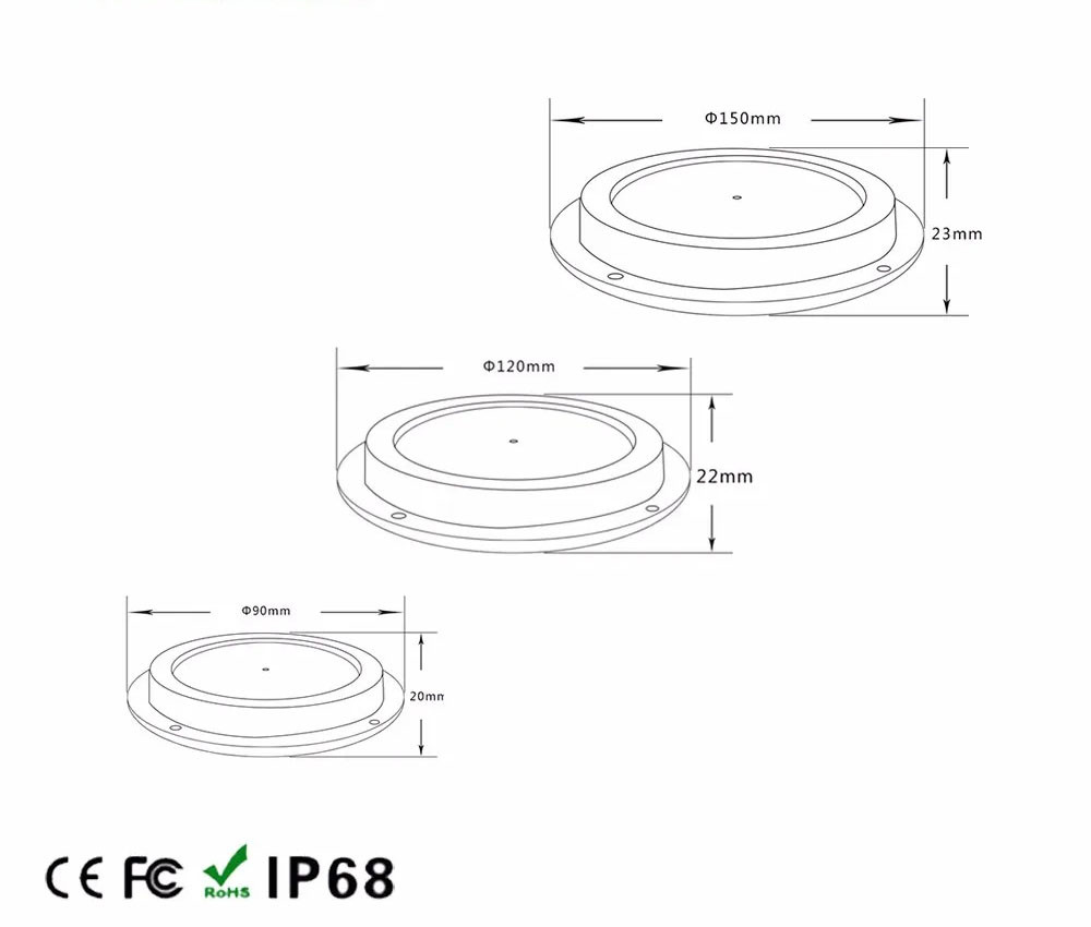 24V 316SS Submersible Pool Lights 18W Underwater Inground Pool Lights