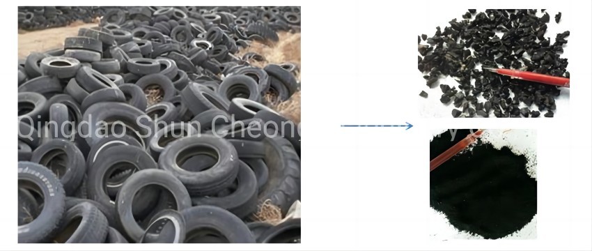 Factory Direct Sale High Output Pcr And Truck Waste Tyre Recycling Plant