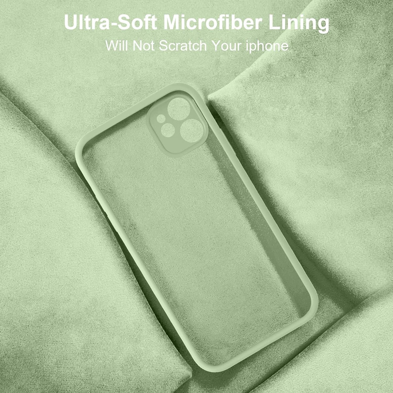 Compatible with iPhone 11 Case, Upgraded Liquid Silicone with [Square Edges] [Soft Anti-Scratch Microfiber Lining]