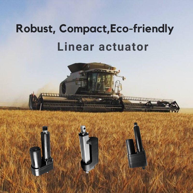 24 Volt Brushed Dc Motor Compact Linear Actuator Mini Electric Piston Sus304 Rod