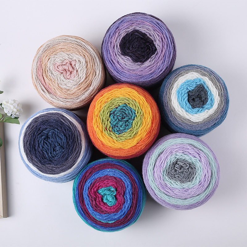 Chunky Acrylic Wool Blend Yarn Anti Static Washable For Scarves