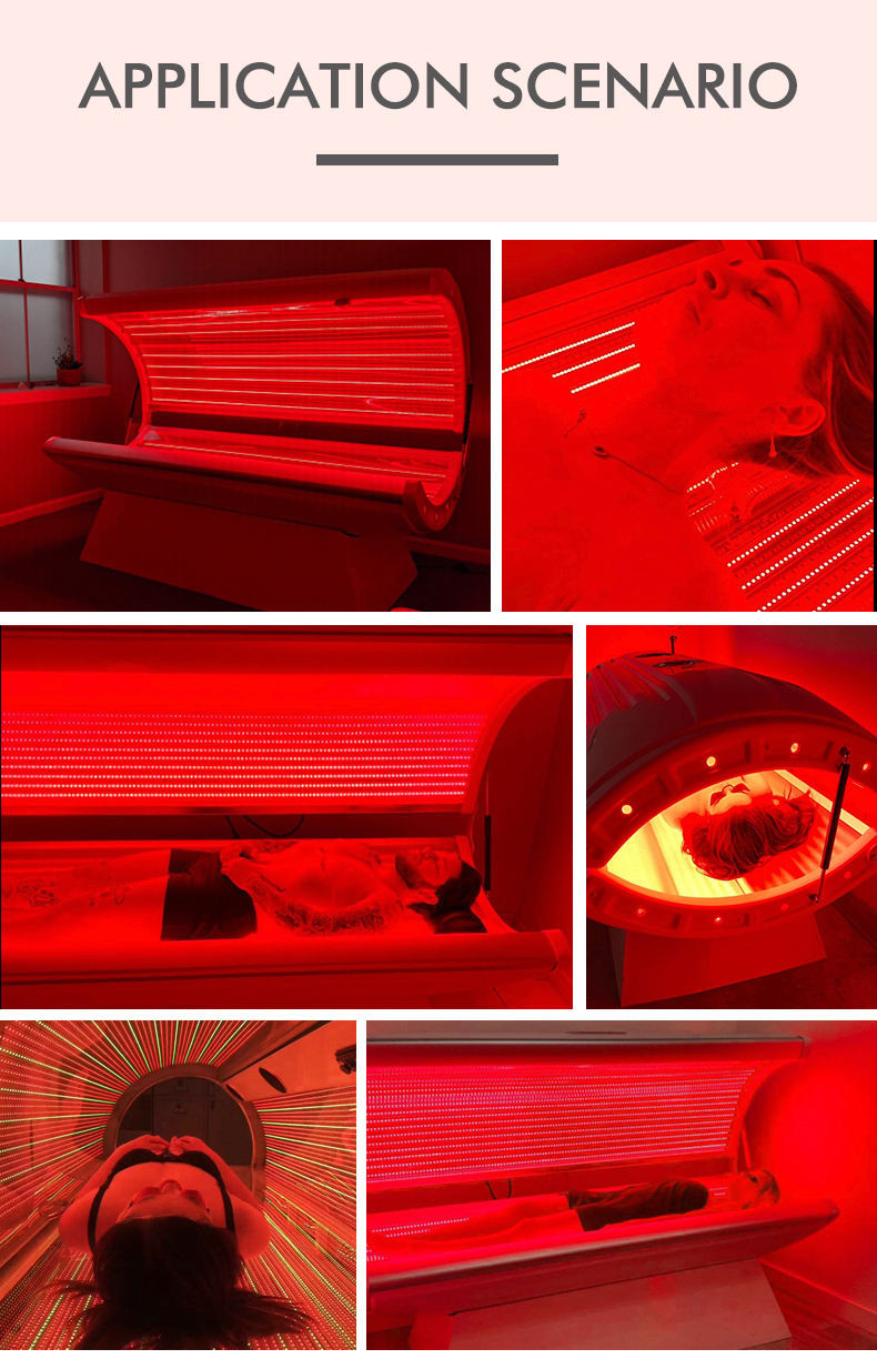 PDT Red Light Collagen Bed 633nm LED Phototherapy Machine For Clinic