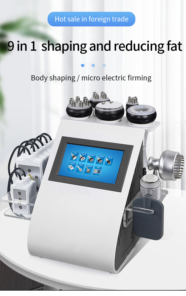 EMS Vacuum RF Slimming Machine , Lipo Laser Beauty 10 In 1 Cavitation Machine