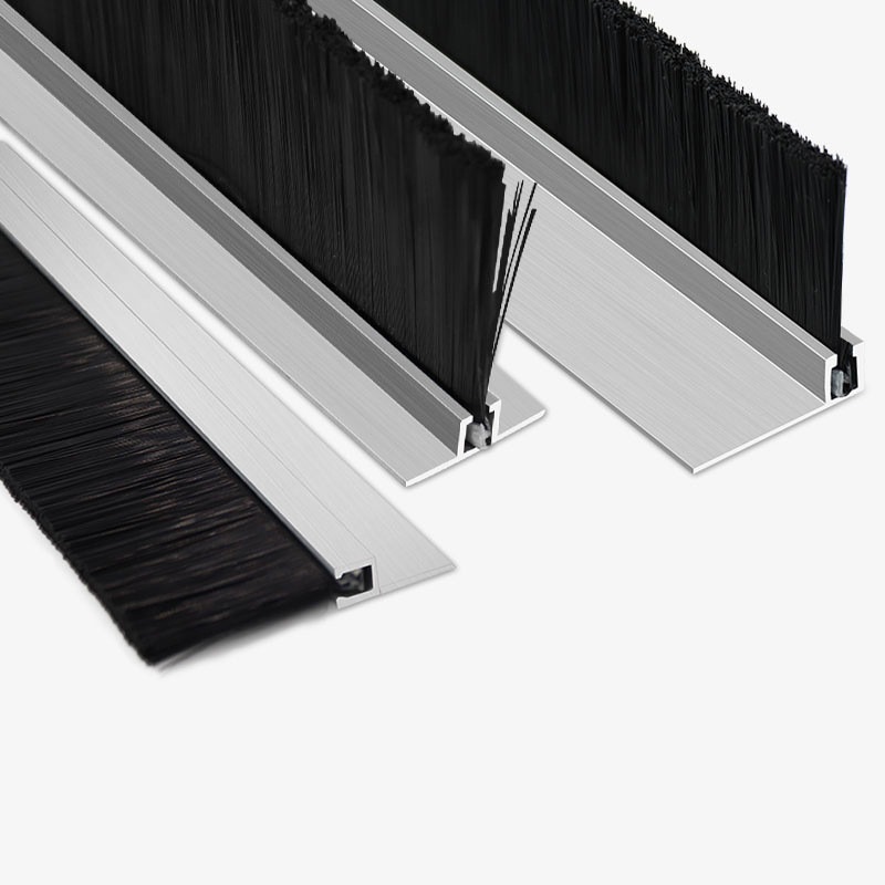 F Type Nylon Brush Under Door Brush Strip Cold And Heat Insulation