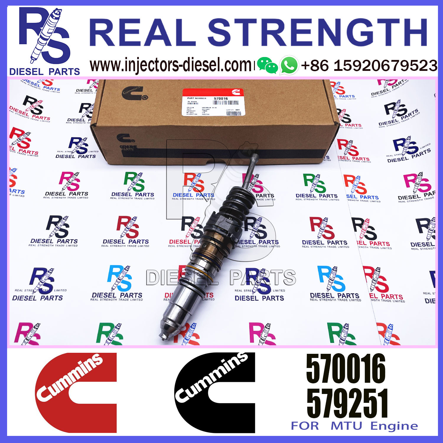 Diesel Engine Common Rail QSX15 Fuel Injector 4076963 4903028 570016 1521978