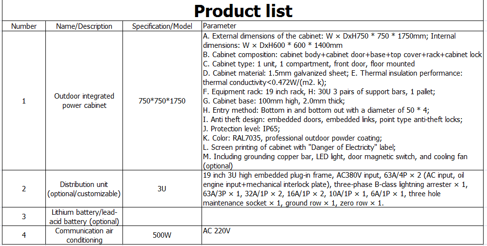 outdoor power enclosure/Industrial-Grade Outdoor Power Cabinet for Optimal Power Management