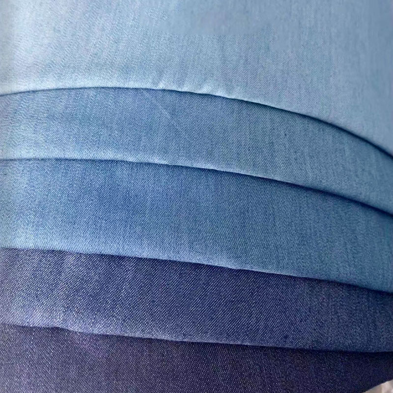 Vintage Hole Ripped Washed Cotton Polyester Spandex Denim Fabric