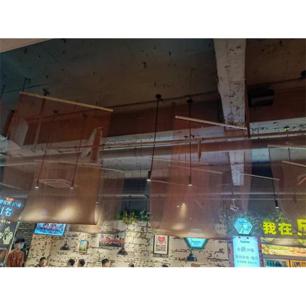 16mm Hole Coiled Flexible Fireplace Mesh Curtain Screen Screen