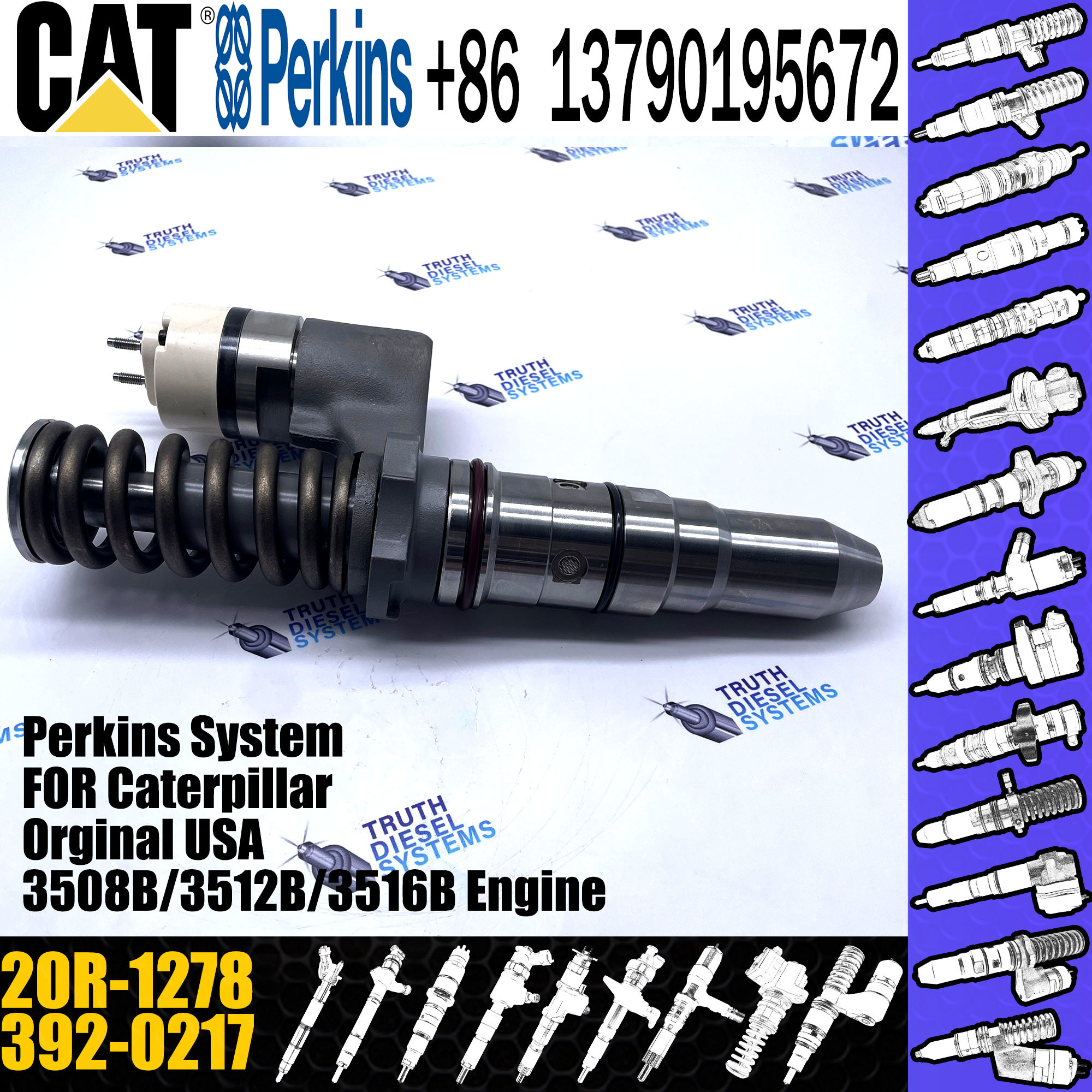 High Quality New Diesel Fuel Injector 3920217 20R1278 392-0217 20R-1278