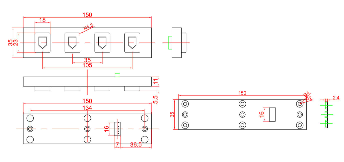 Metal Function Keypad Anti Destructive Stainless Steel Usb Or Ps2 Connection