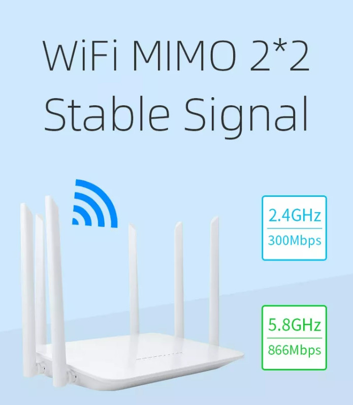 1000Mbps 4G LTE Home WiFi Routers Multipurpose With SIM Card Slot