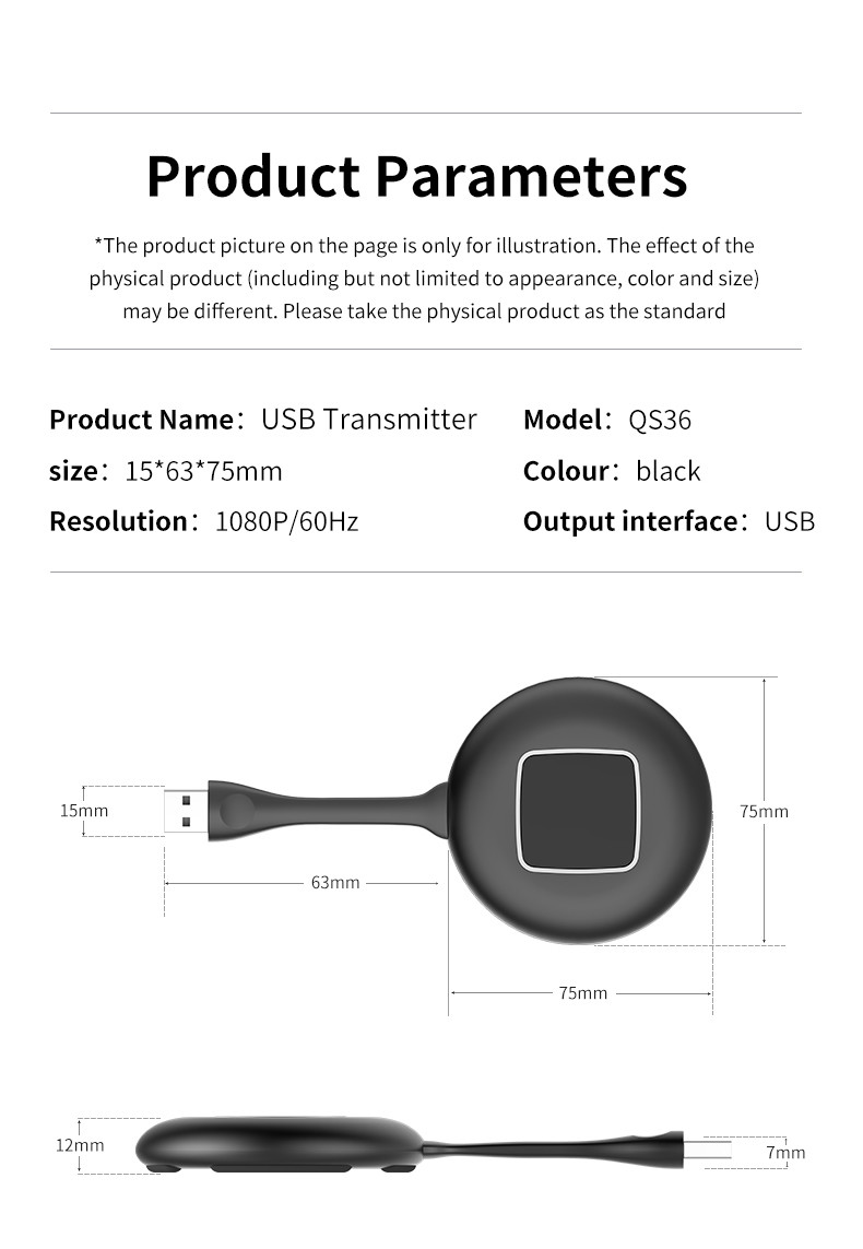 CE Approved Wireless Presentation Dongle hdmi 60Hz For Education Training