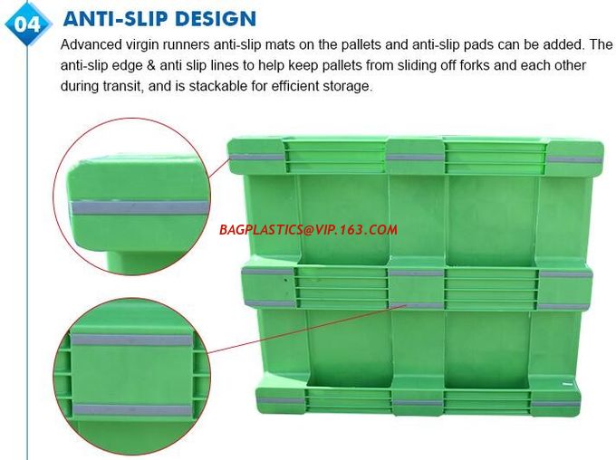 Detachable plastic 4 drum oil spill pallet, 1300*660*150 mm 2 drum spill containment pallet, Nestable 2 drum spill conta