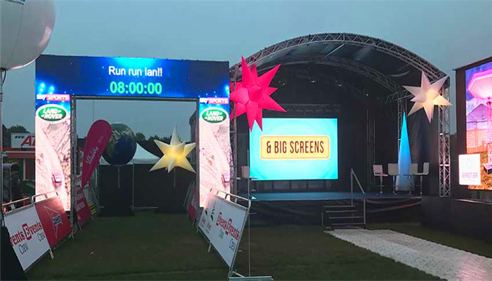 High Grayscale Outdoor Rental LED Screen P4.81 With Die Casting Aluminum Black Lamps
