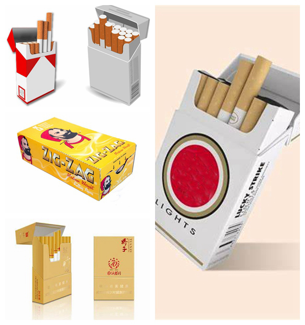 White 215g - 250g Coated Cigarette Packs Paperboard Strong Formation