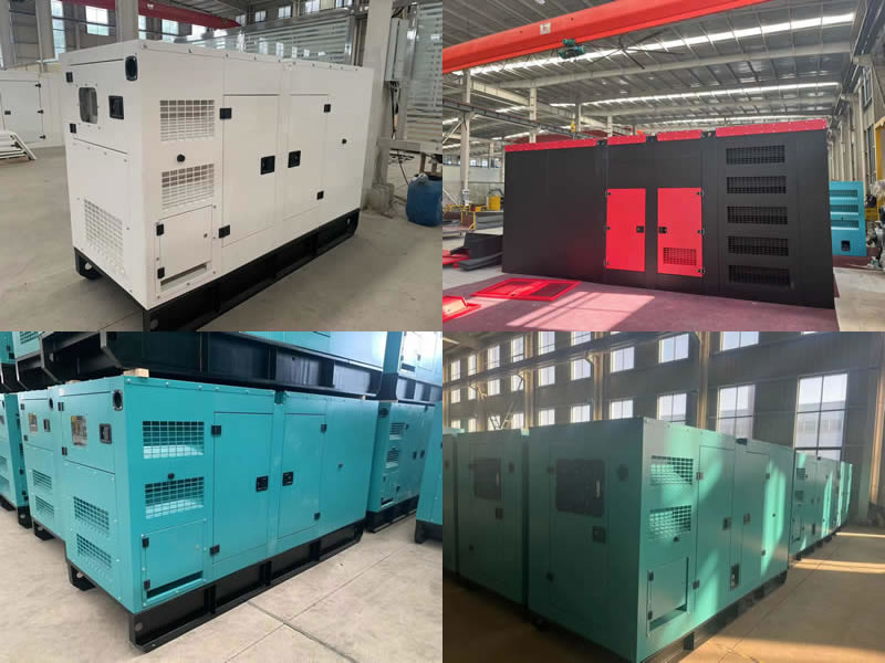 Silent generator set in colors aa