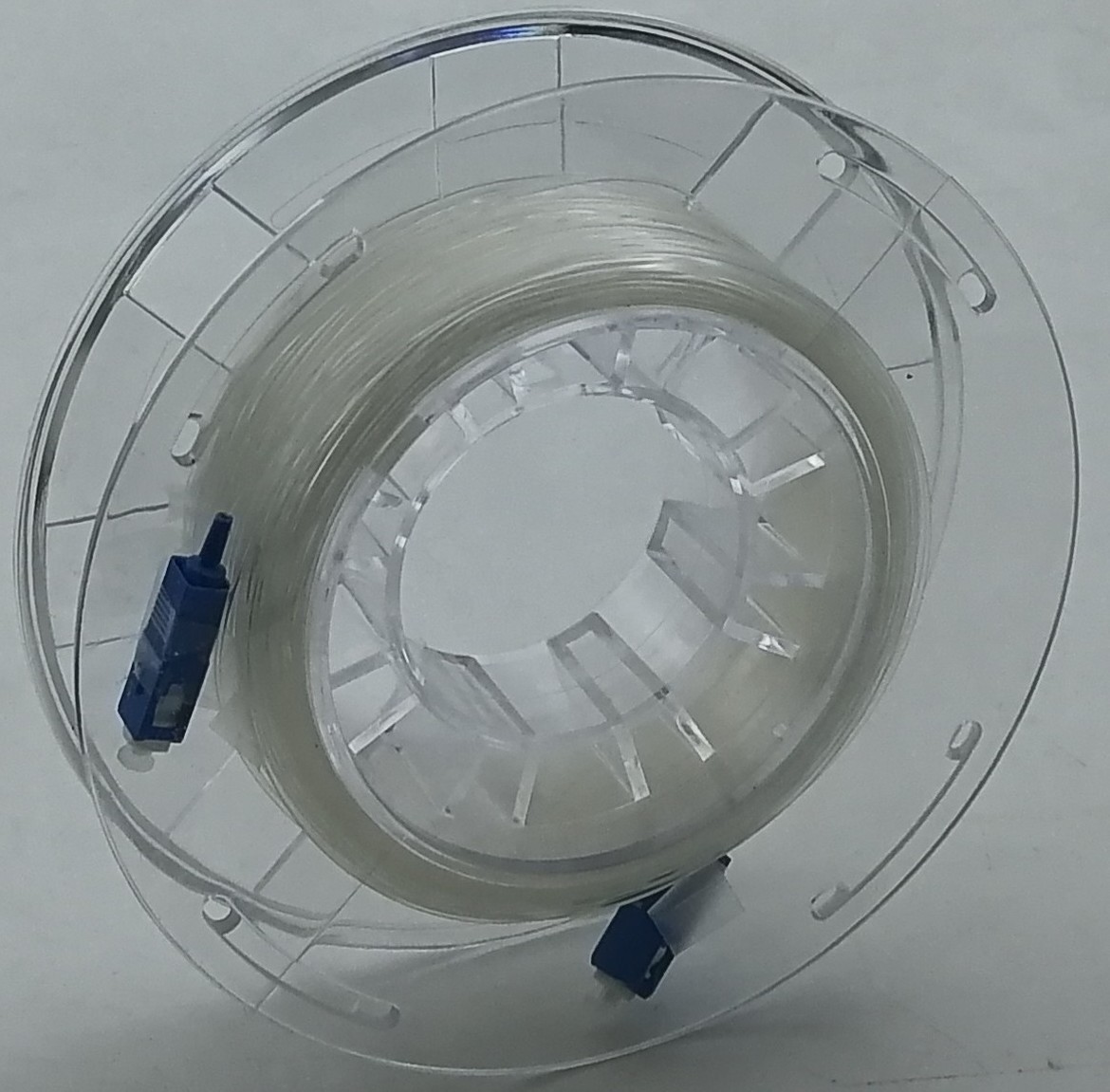 FTTH Clear Fiber Drop Cable 0.9mm Tight Buffered G657A2 SC/UPC-SC/UPC 100m