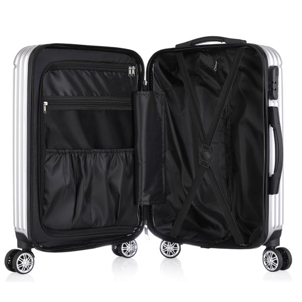 Business Style Lightweight Waterproof PC ABS Trolley Hard Case Zipper Password Lock TSA Spinner Travel Suitcase Luggage Bag