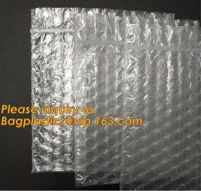 Holographic Factory Shiny gold Cosmetic bag Zipper Bubble Bag zip-lock Slider Padded Mailer metallic bubble zipper bagea