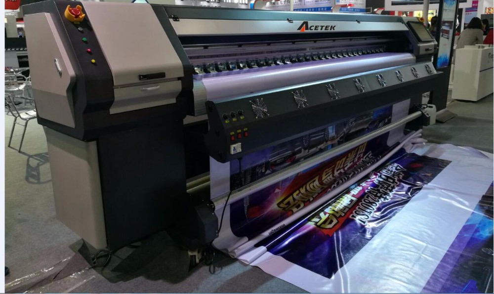 3.2m 10ft Outdoor Solvent Printer , Multicolor Konica Solvent Printer