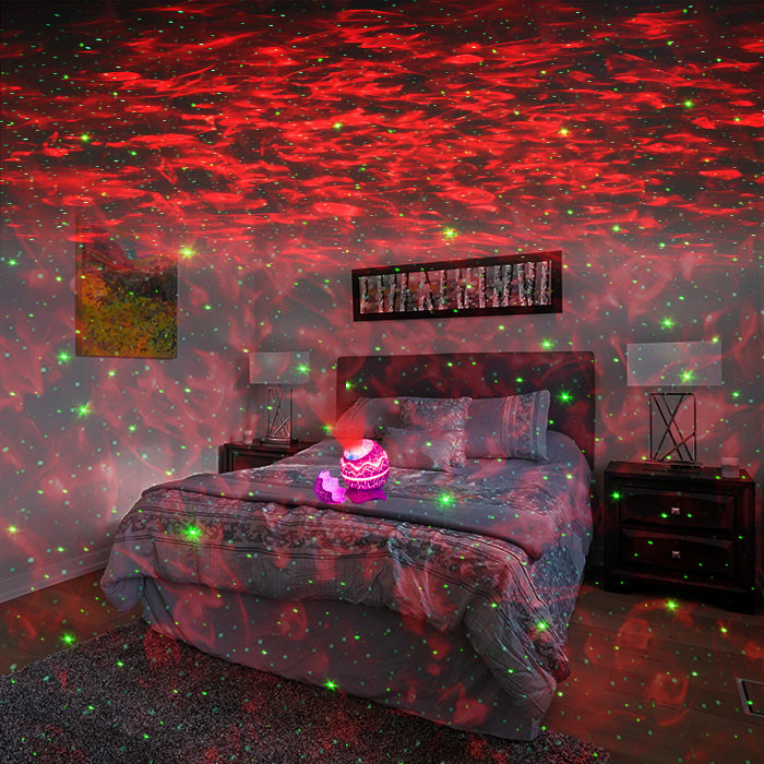 Adjustable Dinosaur Egg Projector , RGB Galaxy Star Projector For Room