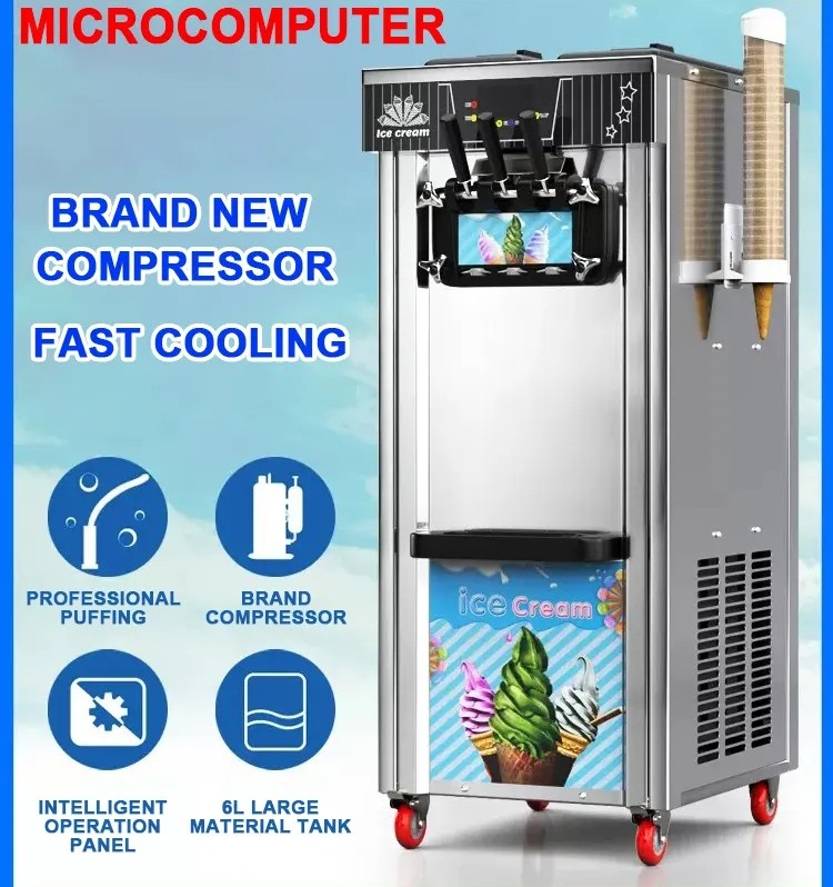 110v Diy Ice Cream Maker Machine 1850w Ce Passed