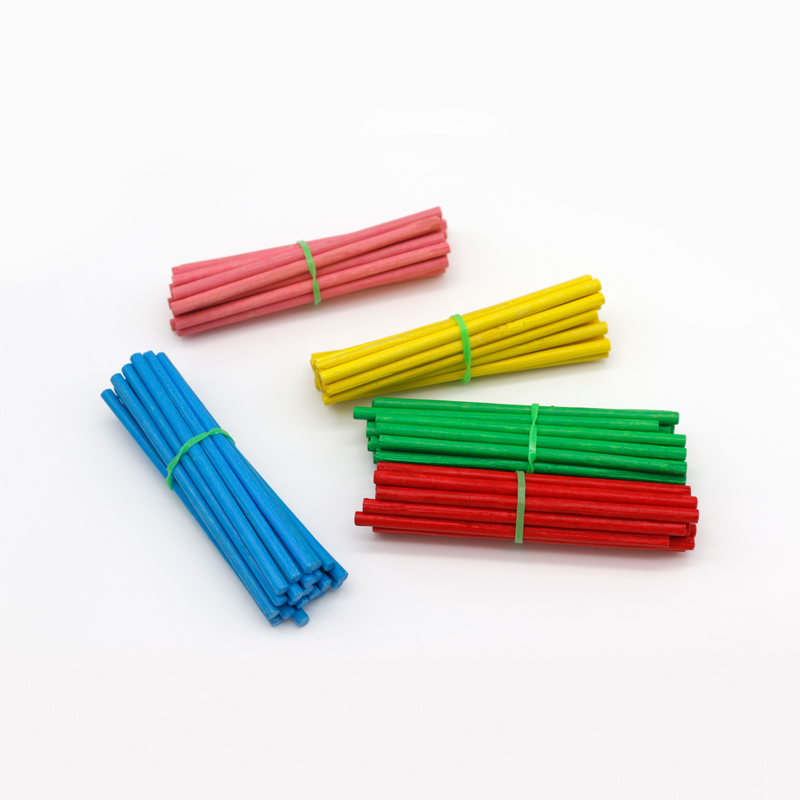 Colorful Birch Wood Montessori Toy Unisex Wooden Counting Sticks