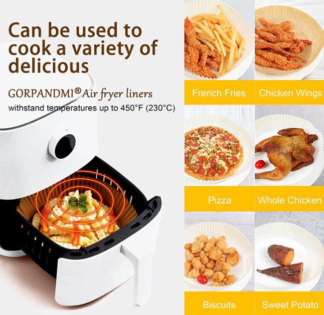 Kitchen Tools Oil-Proof Paper Barbecue Plate Air Fryer Disposable Paper Liner