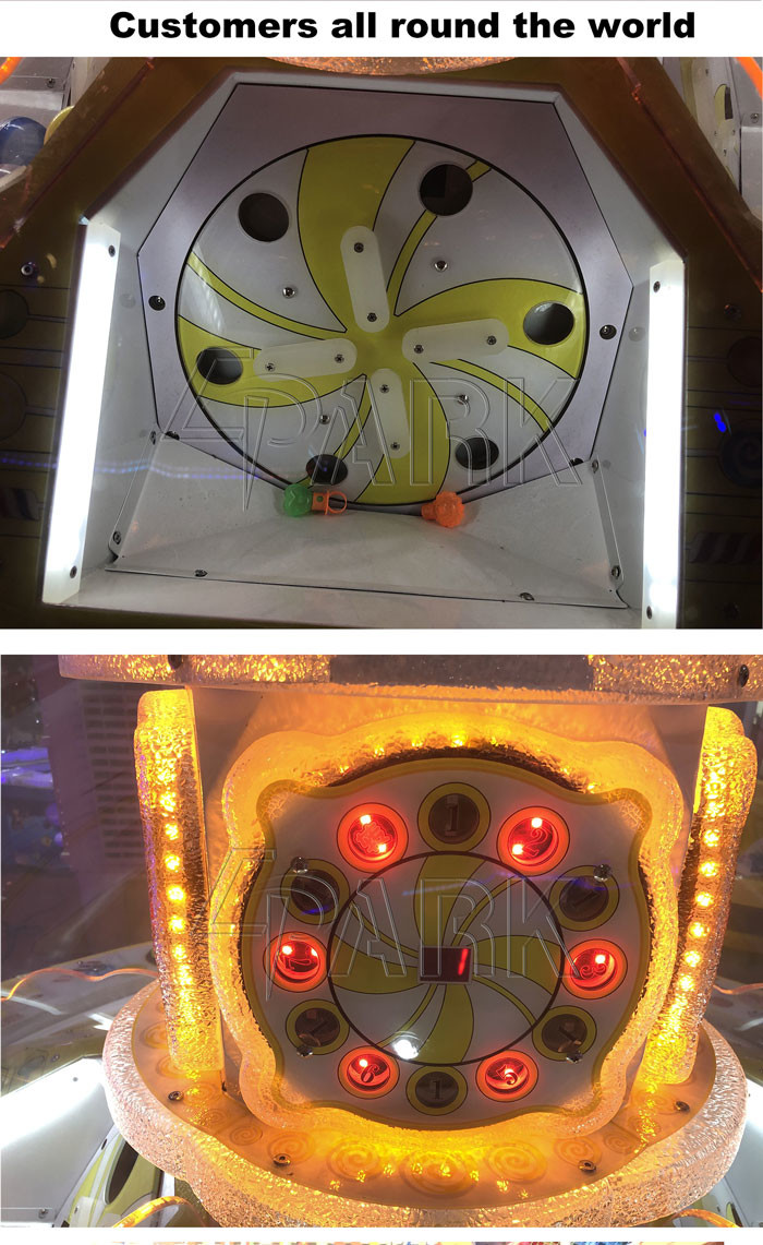 Carnival Game 4 Players Gumball Capsule Candy Vending Machine With Lcd Screen