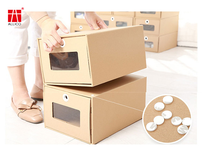 Shoes Packaging Box Waterproof Cardboard Heavy Duty Stackable Stable Storage