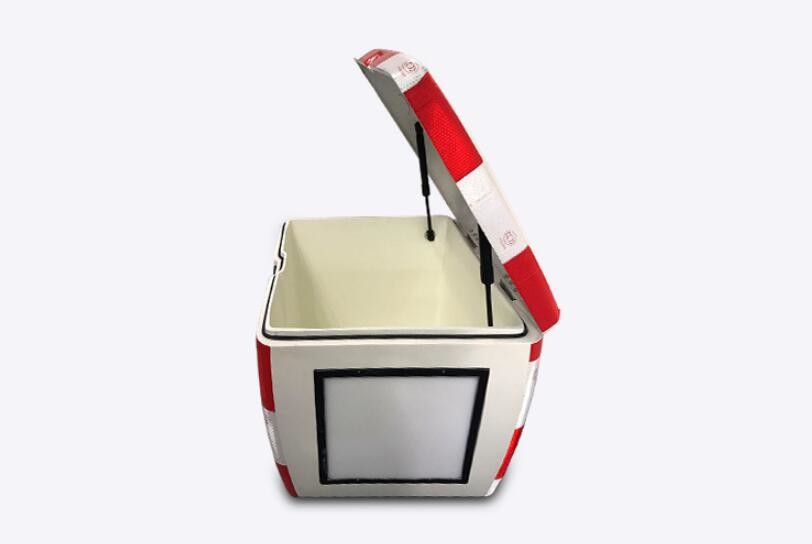 Large Volumr Motorcycle Delivery Food Box with LED Light for Scooter or Motorcycle with Locks and Keys