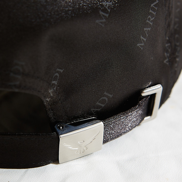Adult Adujustable Six Panel Baseball Cap Satin Curve Brim