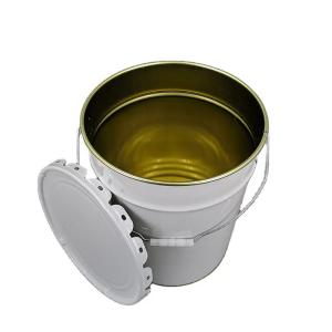 67g-1364g Net Weight Paint Bucket Metal With Removable Lid Rust Resistant