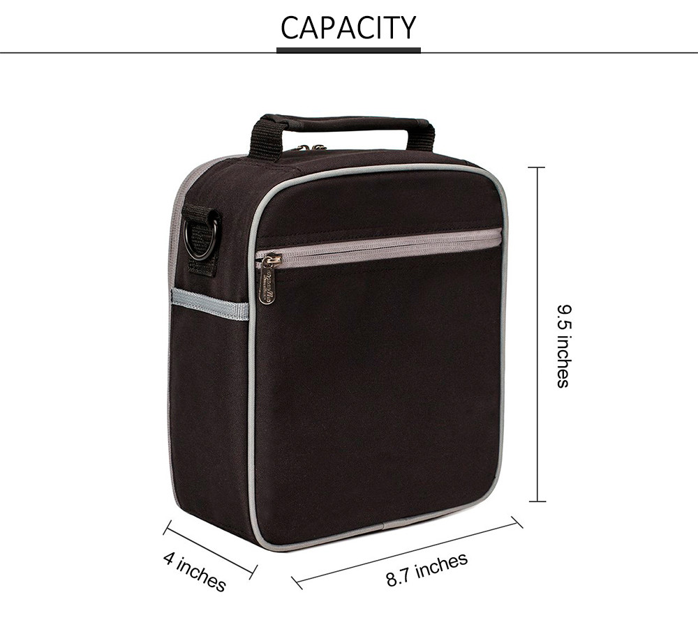 Water Resistant Unisex Polyester Insulated Lunch Bags